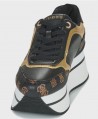 Sneakers GUESS Camrio Negro Dorado Mujer - 2