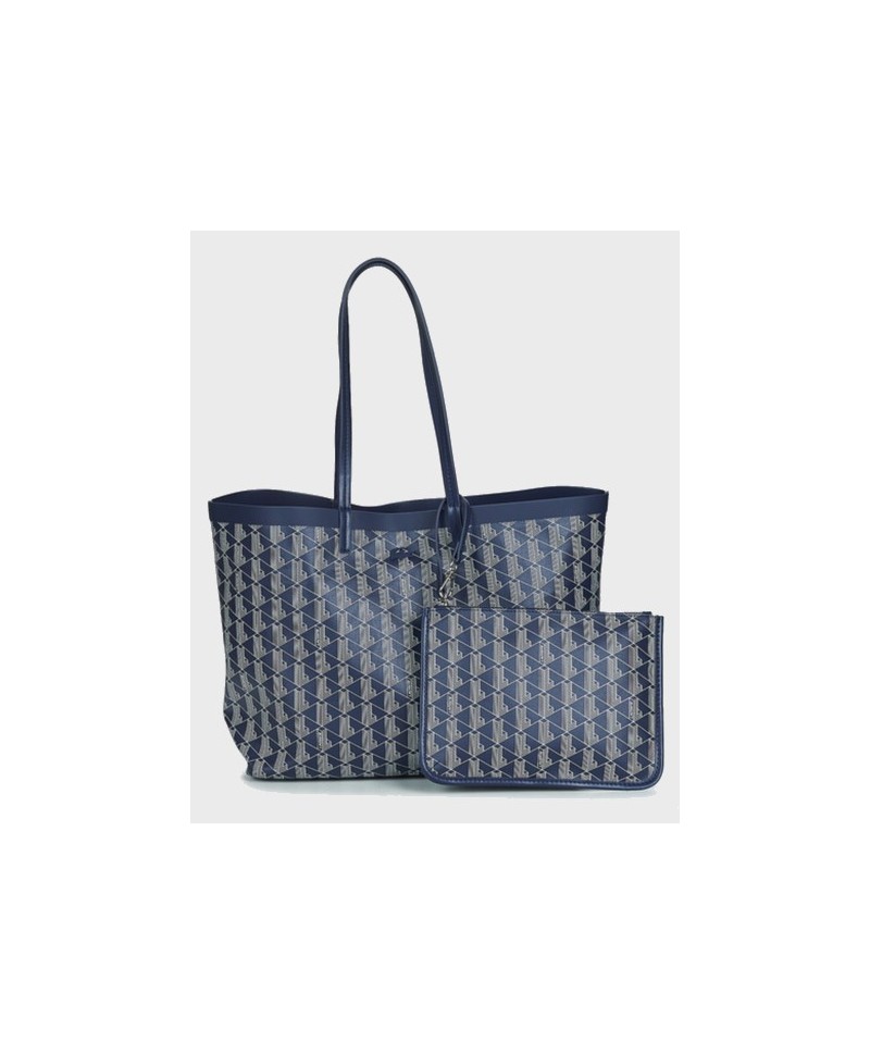 ▷ Bolso Tote LACOSTE Zely Lona Azul Mujer