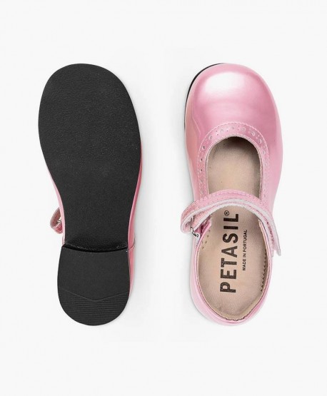 Zapatos de Charol PETASIL Rosa de Piel para Chica 3